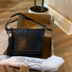 Brighton Navy Blue Baby Jake Hobo Purse